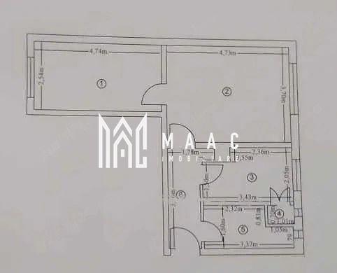 Apartament 2 camere de vânzare | Râmnicu Vâlcea | Central | 60 mp - 1