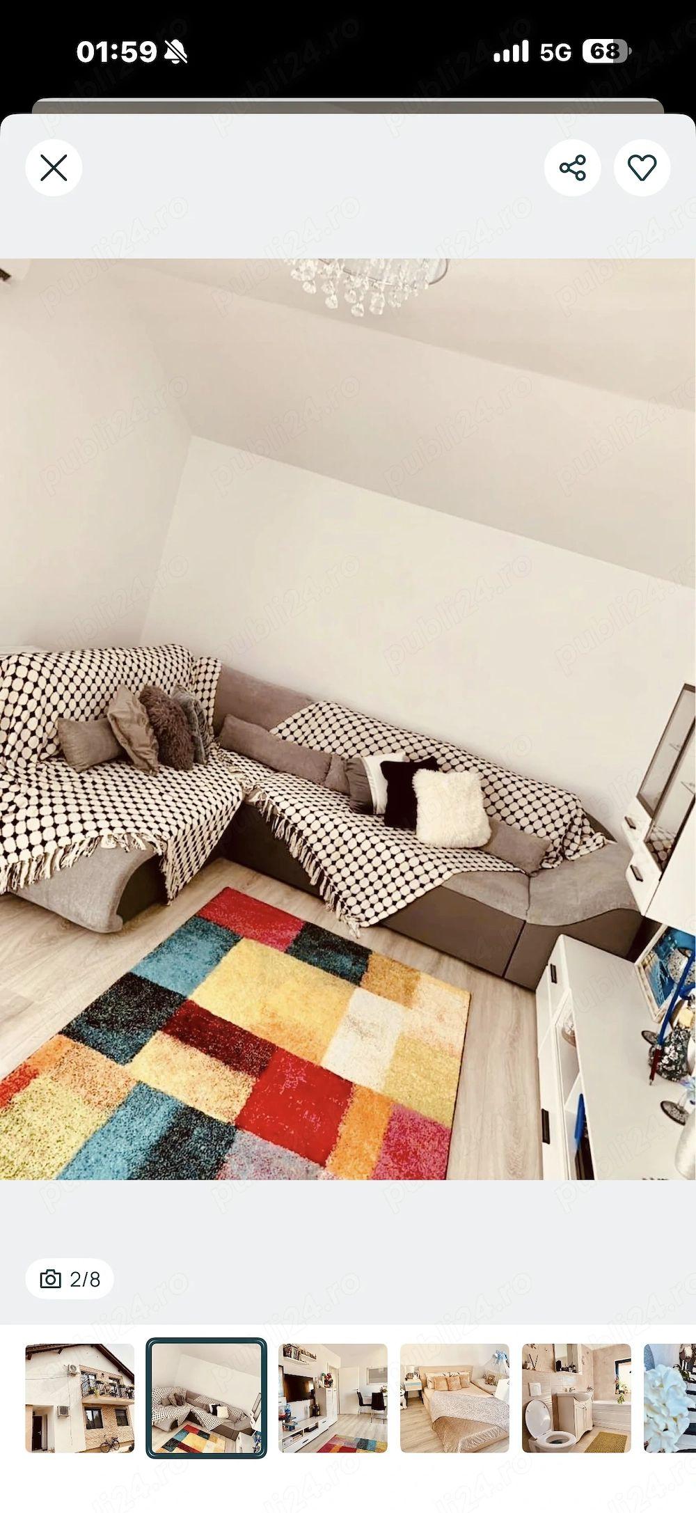 Apartament 2 camere complet mobilat situat la etaj 1 în Giroc - 2