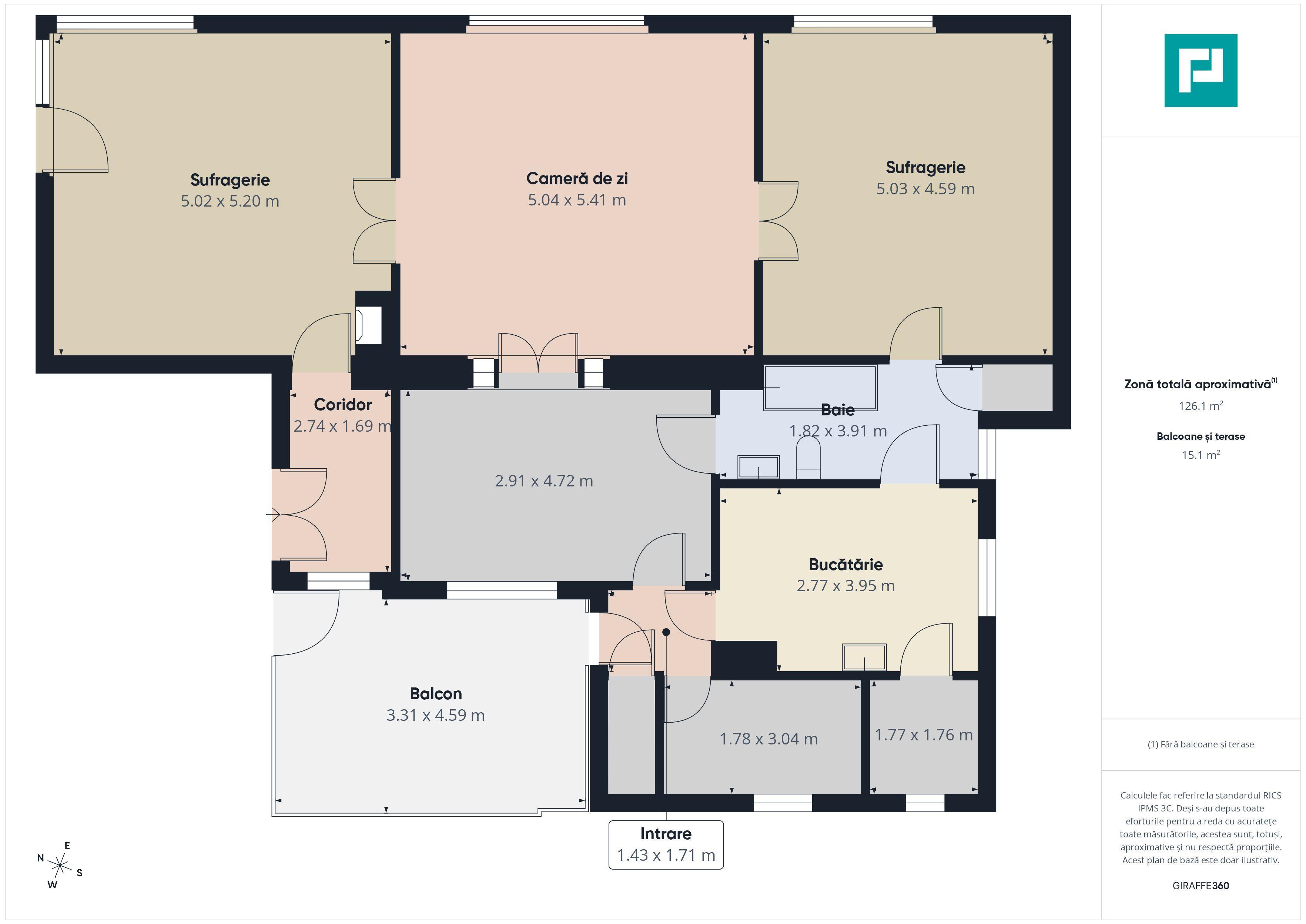 Apartament 3 camere – Central Arad - 8