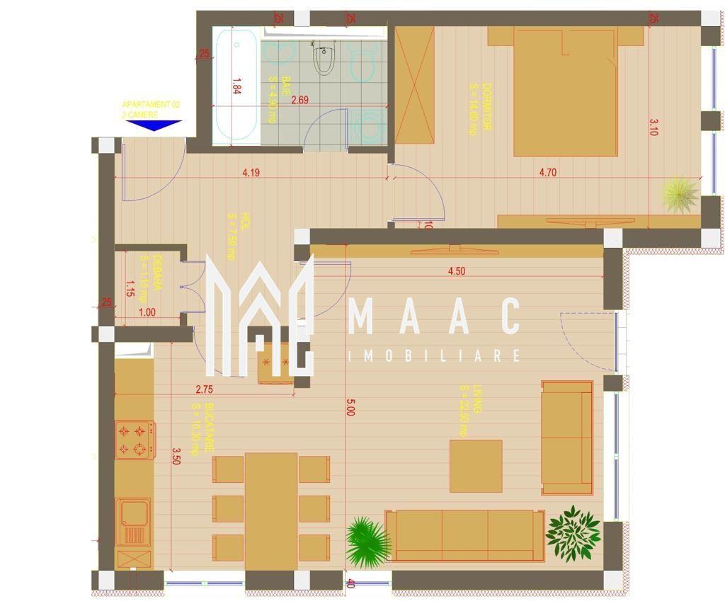 Apartament 2 camere de închiriat | Șelimbăr | grădină | 3 parcări - 8