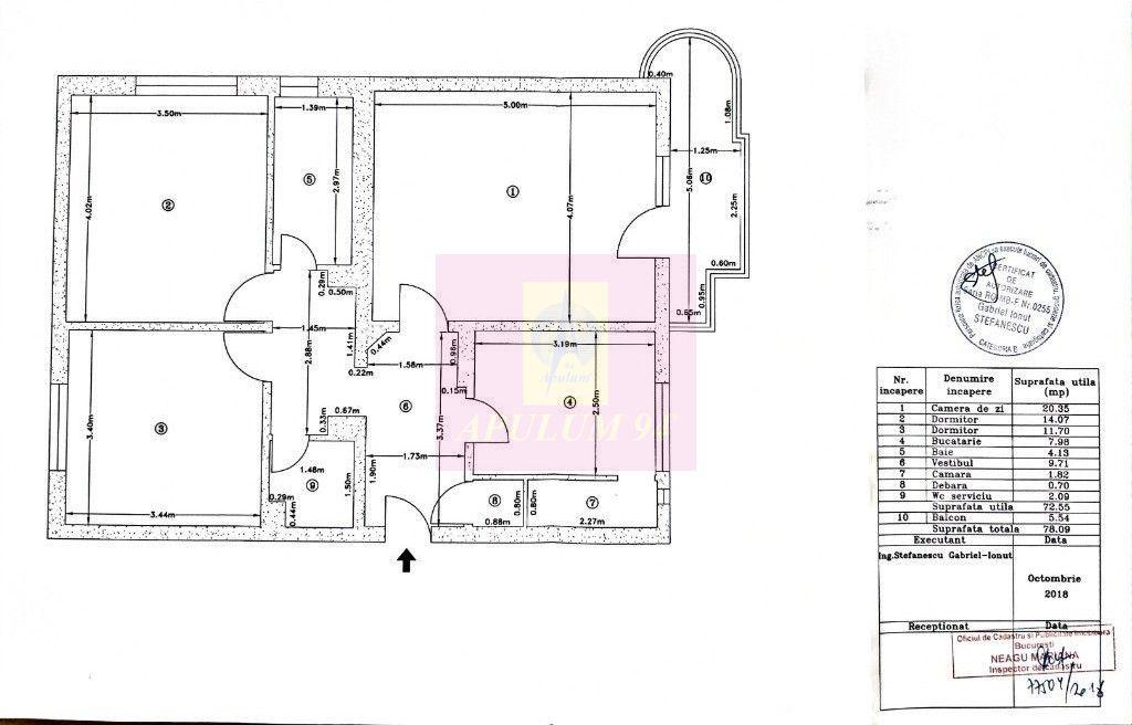 Apartament 3 camere bd Unirii adiacent - 11