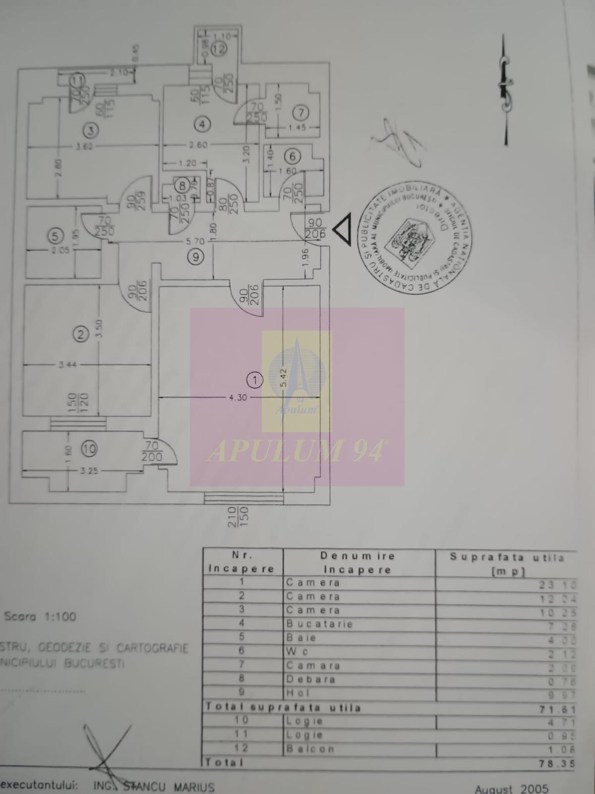 Apartament 3 camere Unirii-Goga - 10