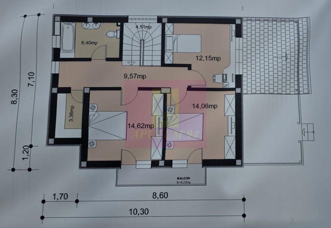 Vila cu 4 camere de vanzare in Brebu - 8
