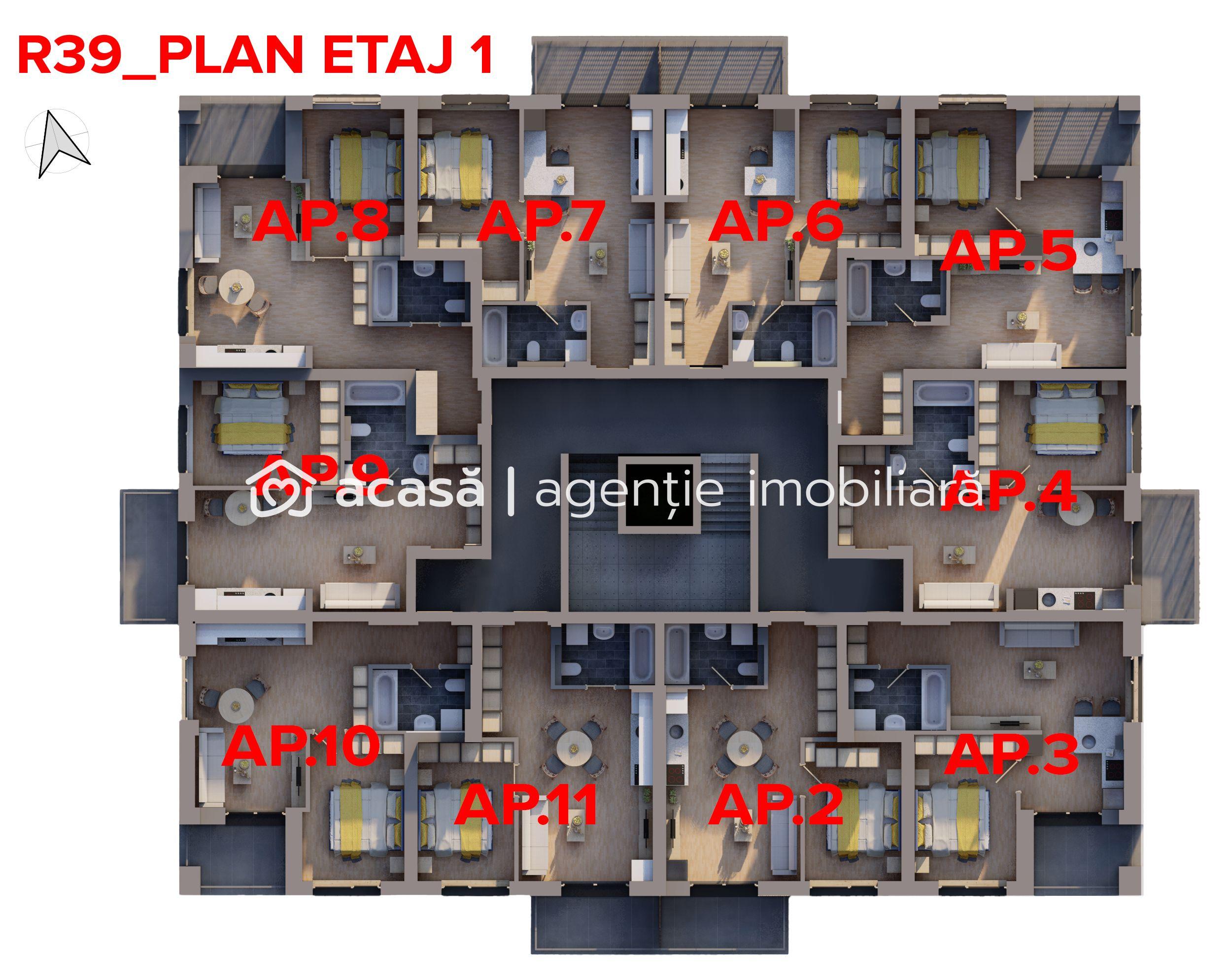 Apartament nou ARED, 44 mp utili – Direct de la dezvoltator - 6