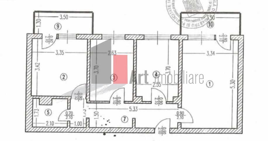 Vanzare apartament 3 cam(70mp), cu centrala termica, Lujerului, 2 min. metrou - 8