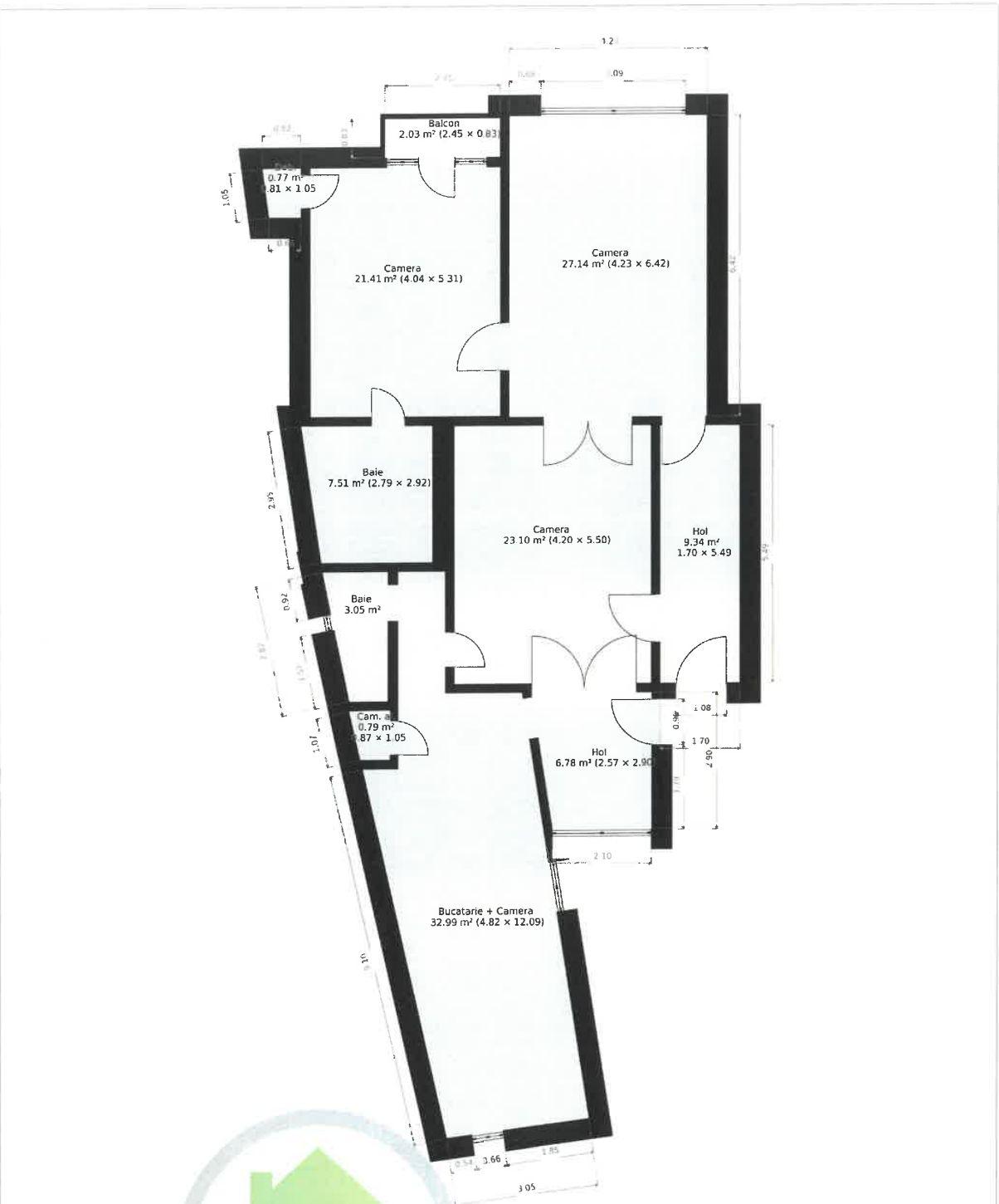 Apartament 3 camere + GARAJ PROPRIU pe B-dul Vasile Milea | Etaj 2 - 3