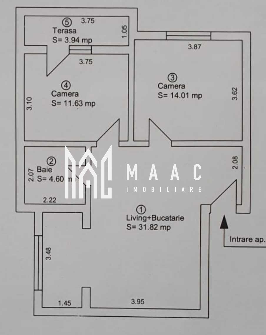Apartament 3 camere de vânzare | Sibiu, Turnișor | 66 mp - 8