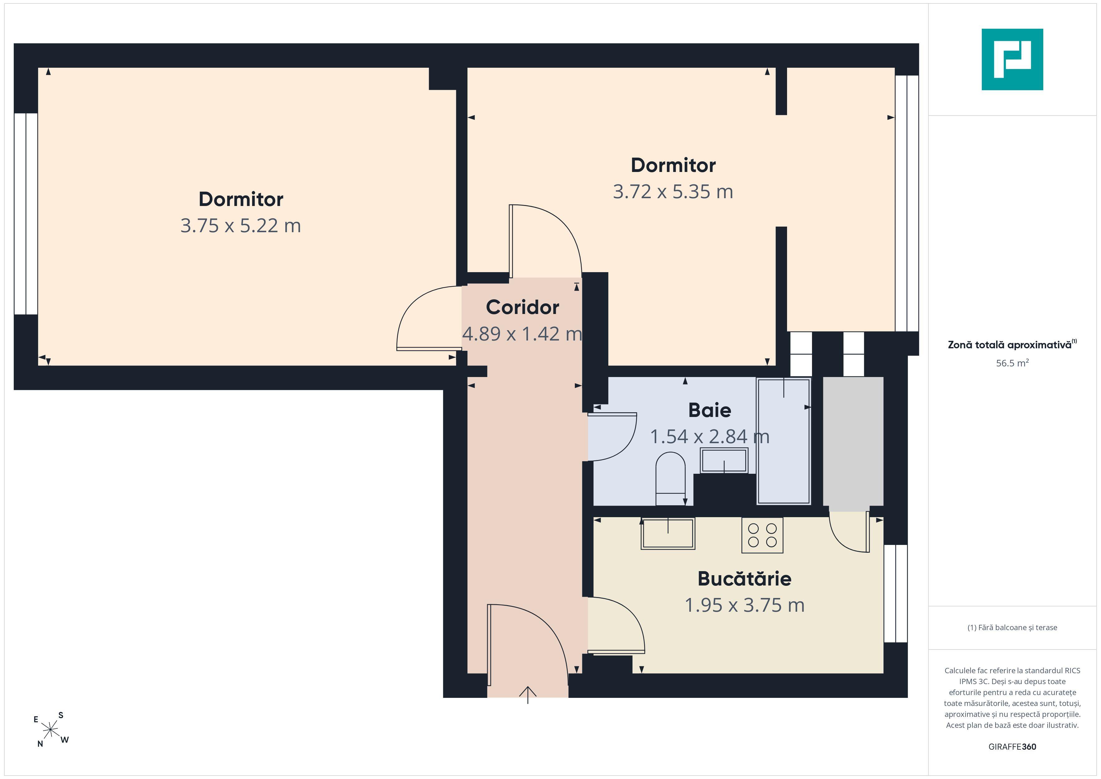 Apartament cu două camere, decomandat Lipova - 9