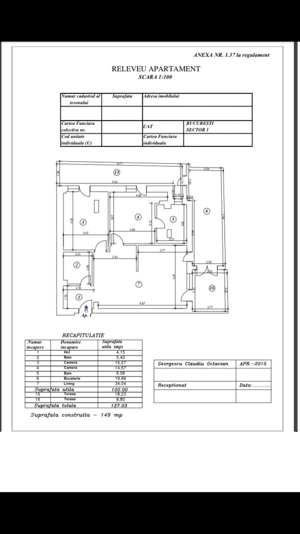 Vand apartament 3 camere in zona Aviatiei (parcare inclusa). - 8