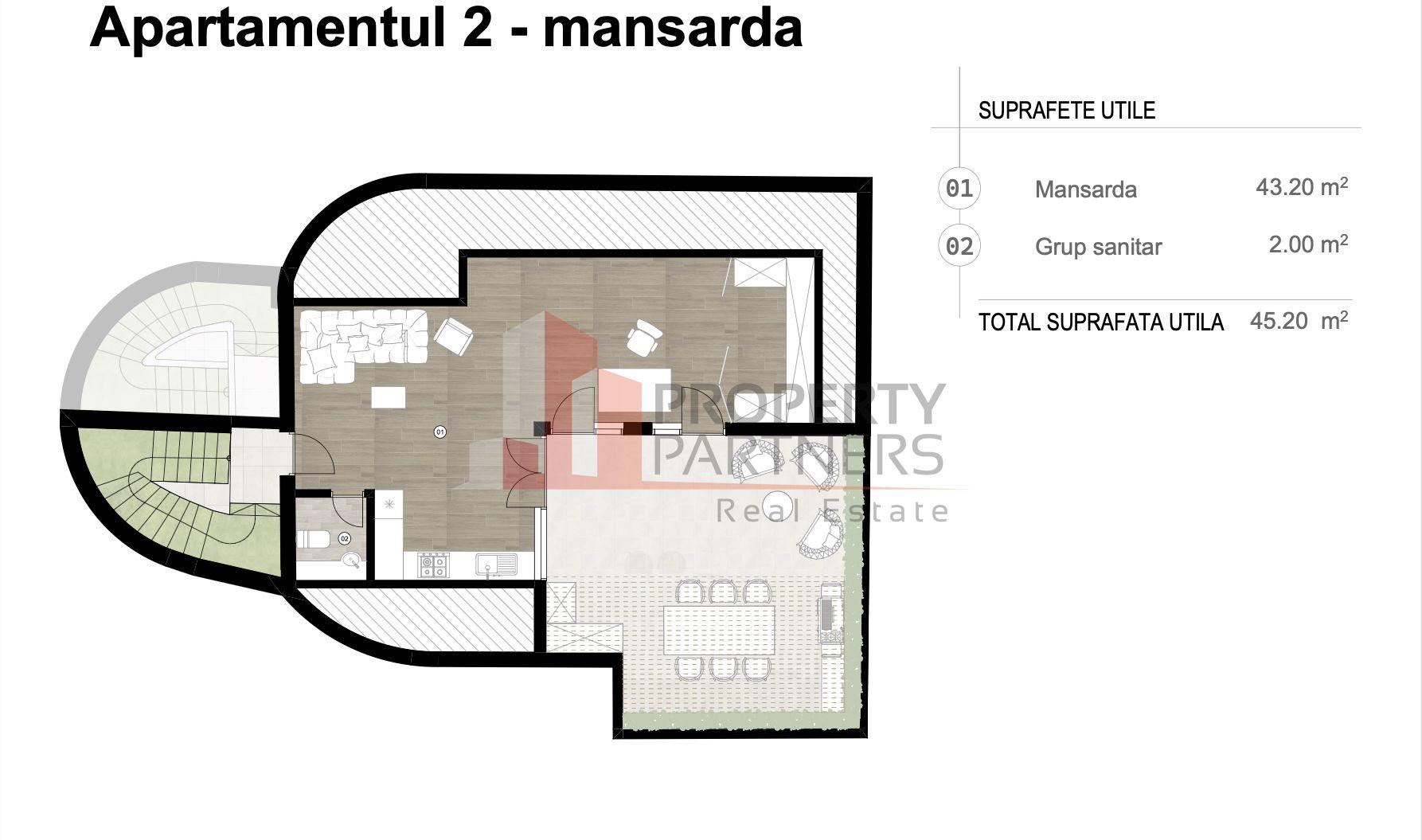 Apartament Duplex Elegant cu Terasă Panoramică – Dealul Cetății, Brașov - 23