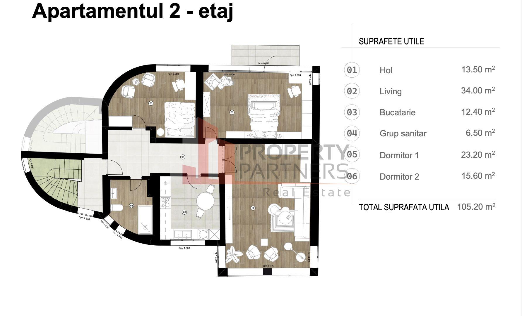 Apartament Duplex Elegant cu Terasă Panoramică – Dealul Cetății, Brașov - 22