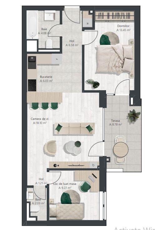 Apartament nou cu 3 camere | Denya Forest - 10