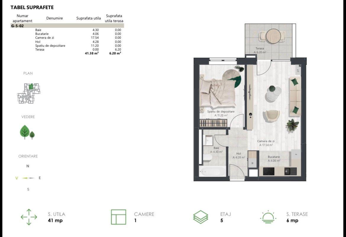 Apartament nou cu 2 camere | Denya Forest - 13