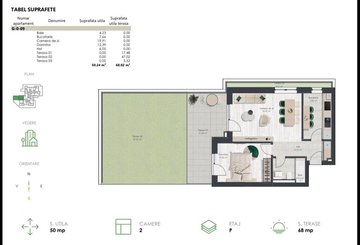 Apartament nou cu 2 camere si gradina | Denya Forest - 11