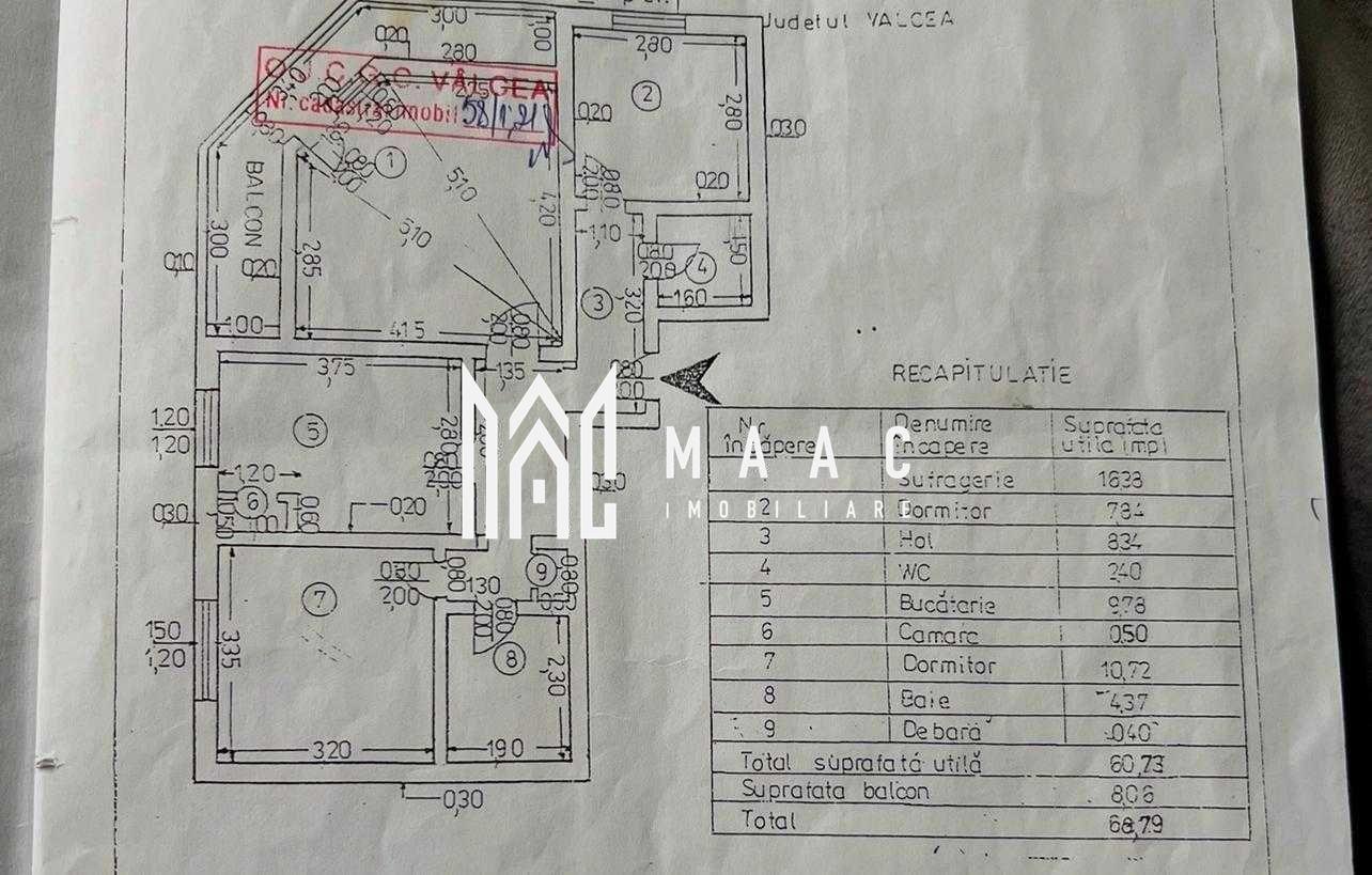 Apartament 3 camere de vânzare | Râmnicu Vâlcea, Ostroveni - 8