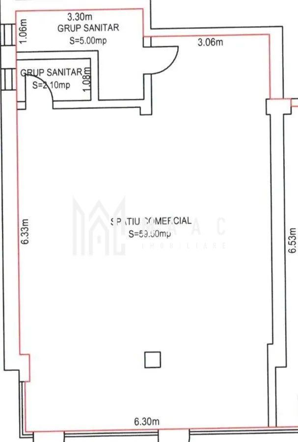 Spațiu comercial | 60 MPU | 2 Băi | Calea Șurii Mari - 8