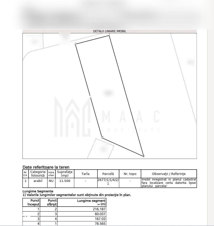 Teren de vânzare | Sibiu, Sud-Est | 11.500 mp extravilan - 3
