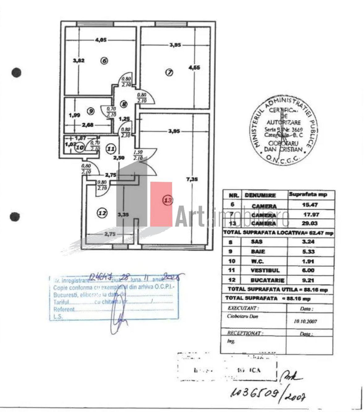 Vanzare partament 3 camere +Loc parcare,boxa-Militari - 15