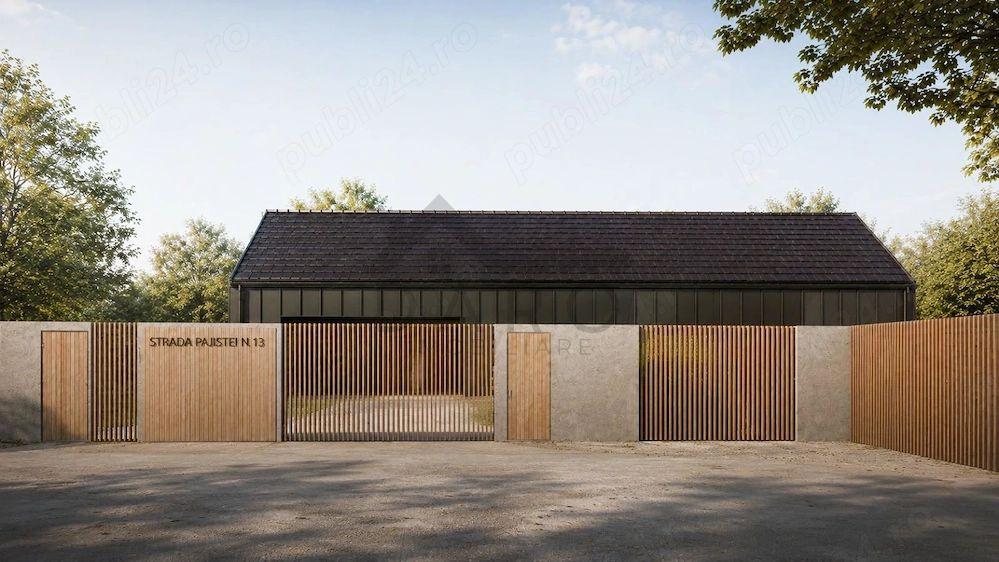 Casa individuala superba, cu arhitectura scandinava, moderna - langa padure, teren generos - 2