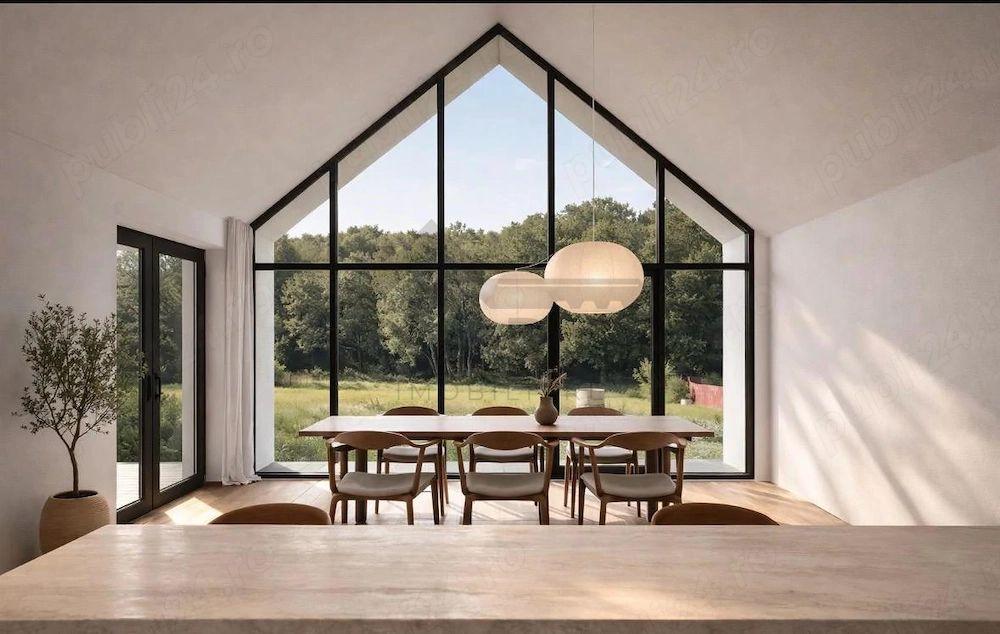 Casa individuala superba, cu arhitectura scandinava, moderna - langa padure, teren generos - 5