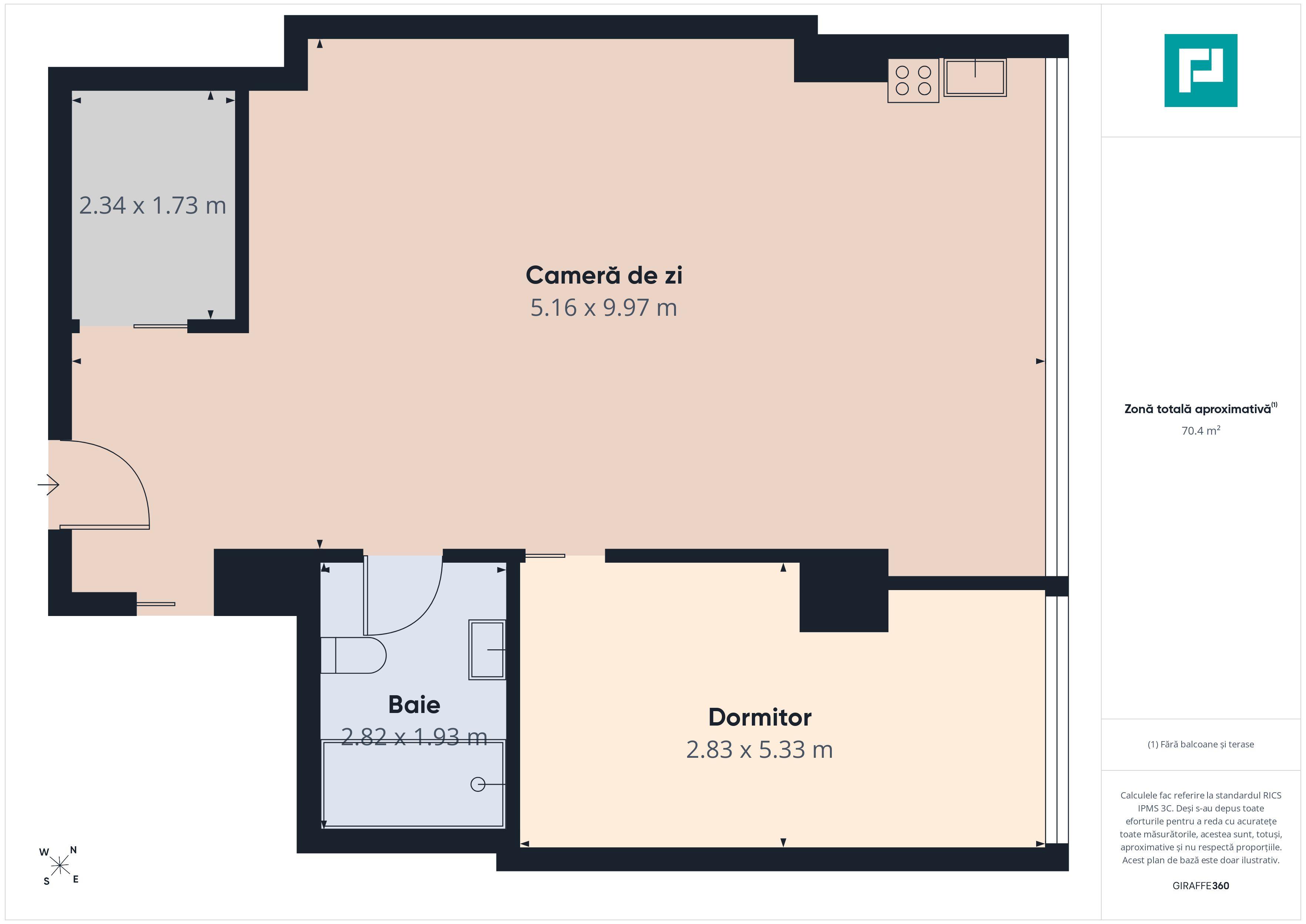 Apartament 2 camere, 73 mp, Nufărul - Oradea - 10