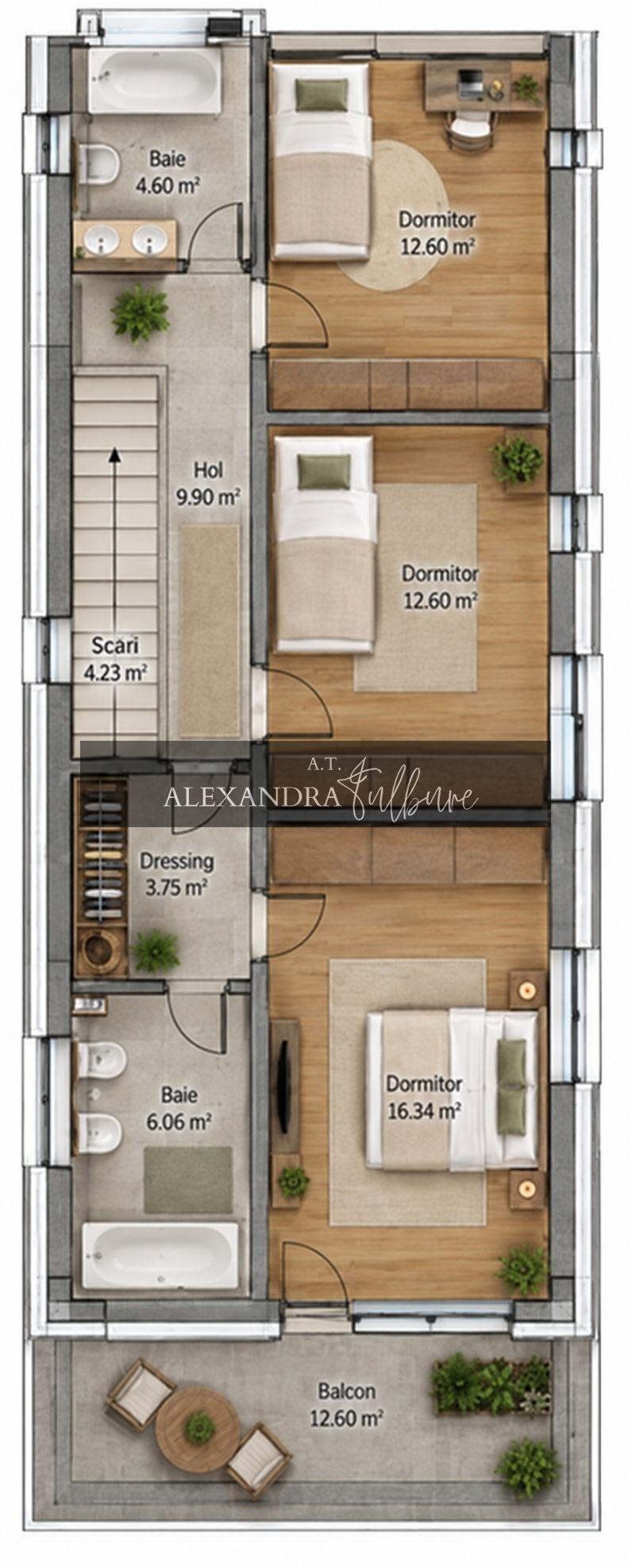 Duplex premium, 4 camere, 170 mp, Europa - 9