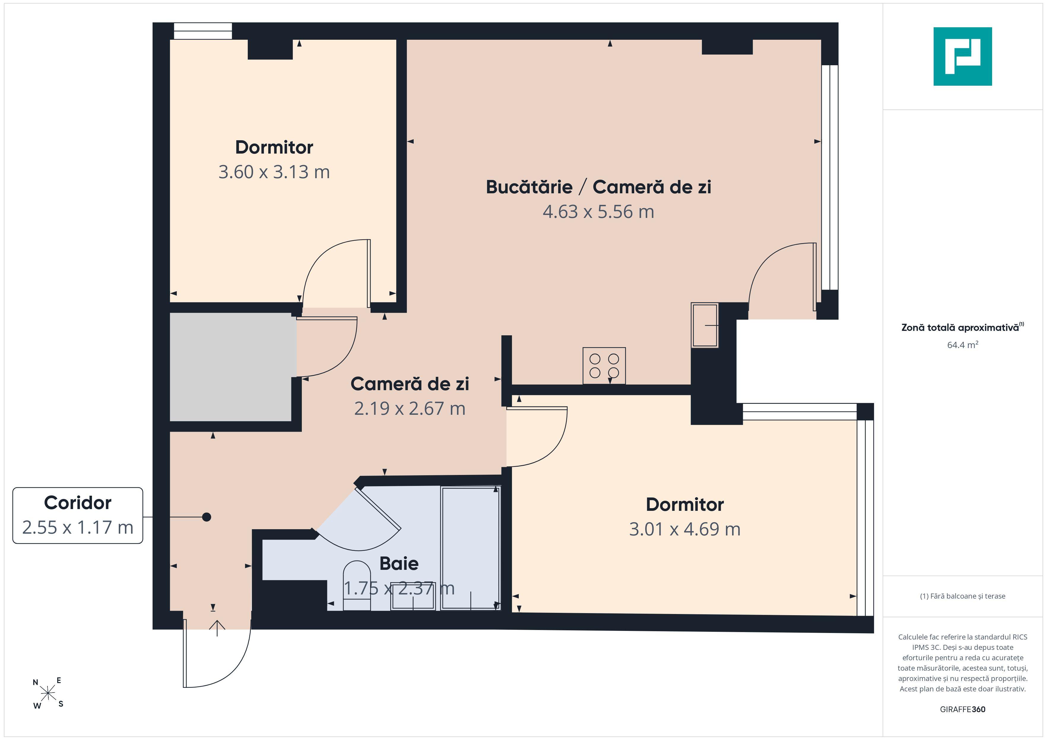 Apartament de vânzare Nufărul Oradea, 65 mp - 10