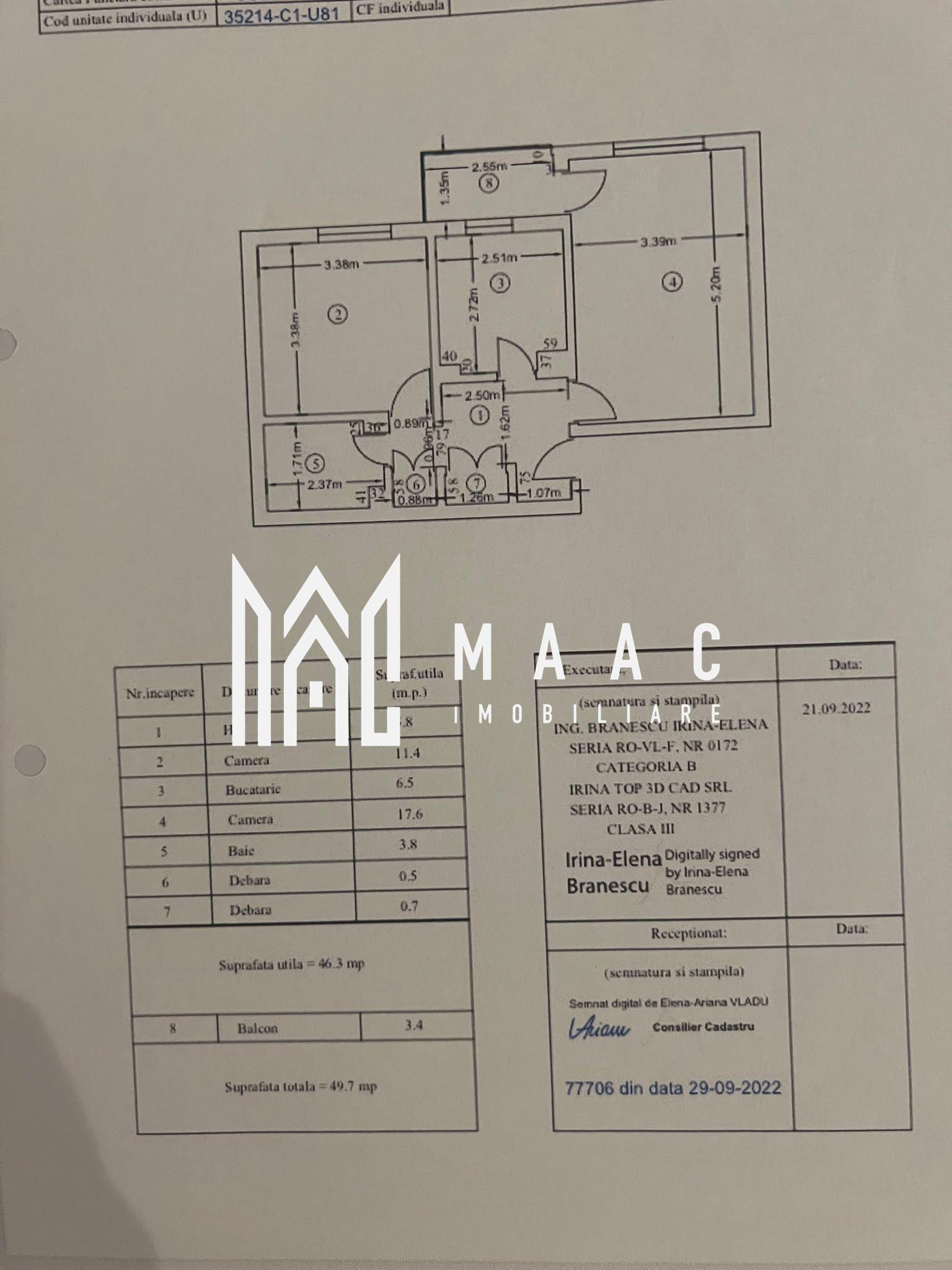 Apartament 2 camere de vânzare | Râmnicu Vâlcea, Ostroveni - 3