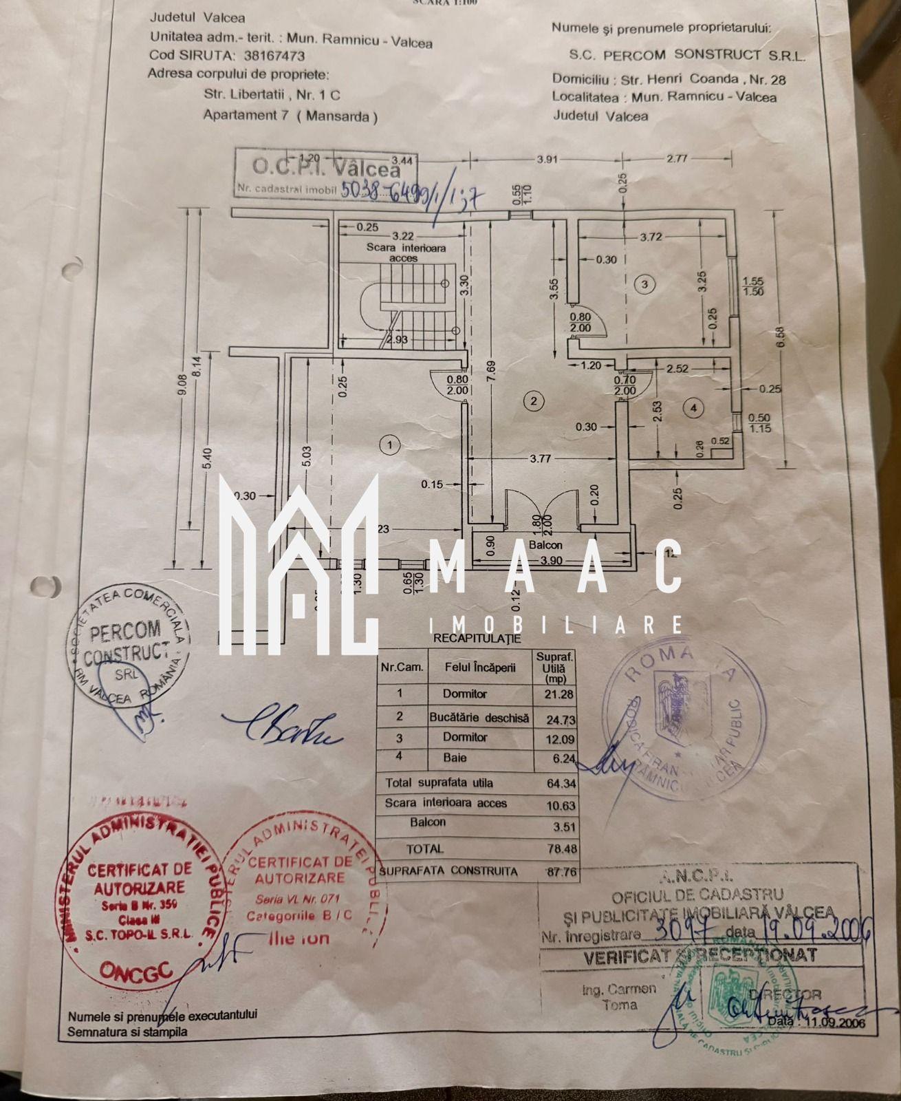 Apartament 2 camere de vânzare | Râmnicu Vâlcea, Central - 13