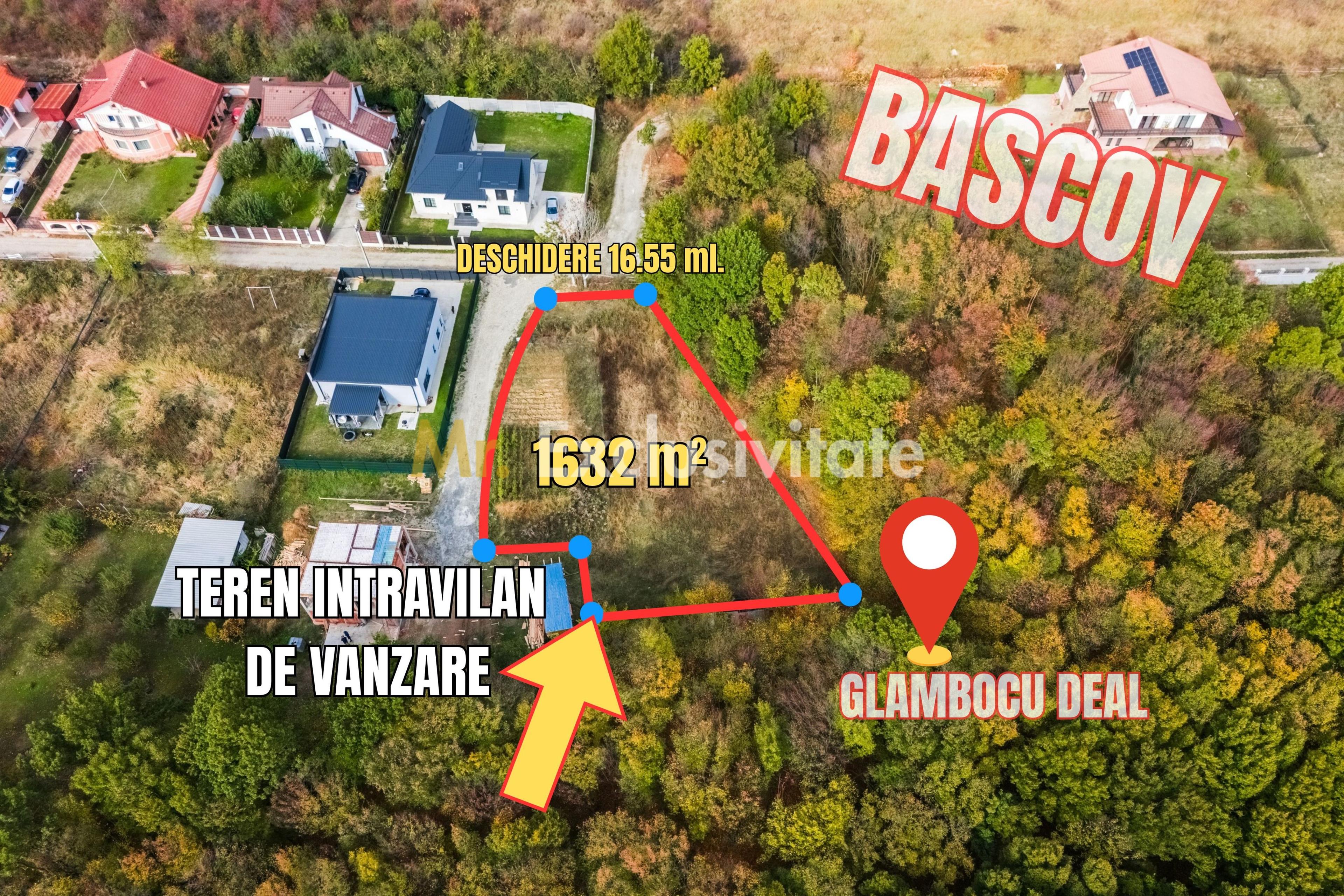 Teren de vanzare Bascov-Glamboc Deal, langa padure, toate utilitățile - 3