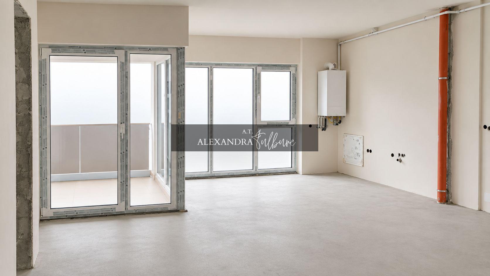 Apartament cu 3 camere, 2 bai, etaj intermediar, 2 balcoane, garaj - 1