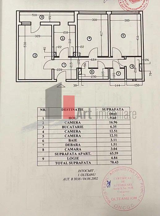 Vânzare apartament decomandat 3 camere - Bd. Obregia - 7