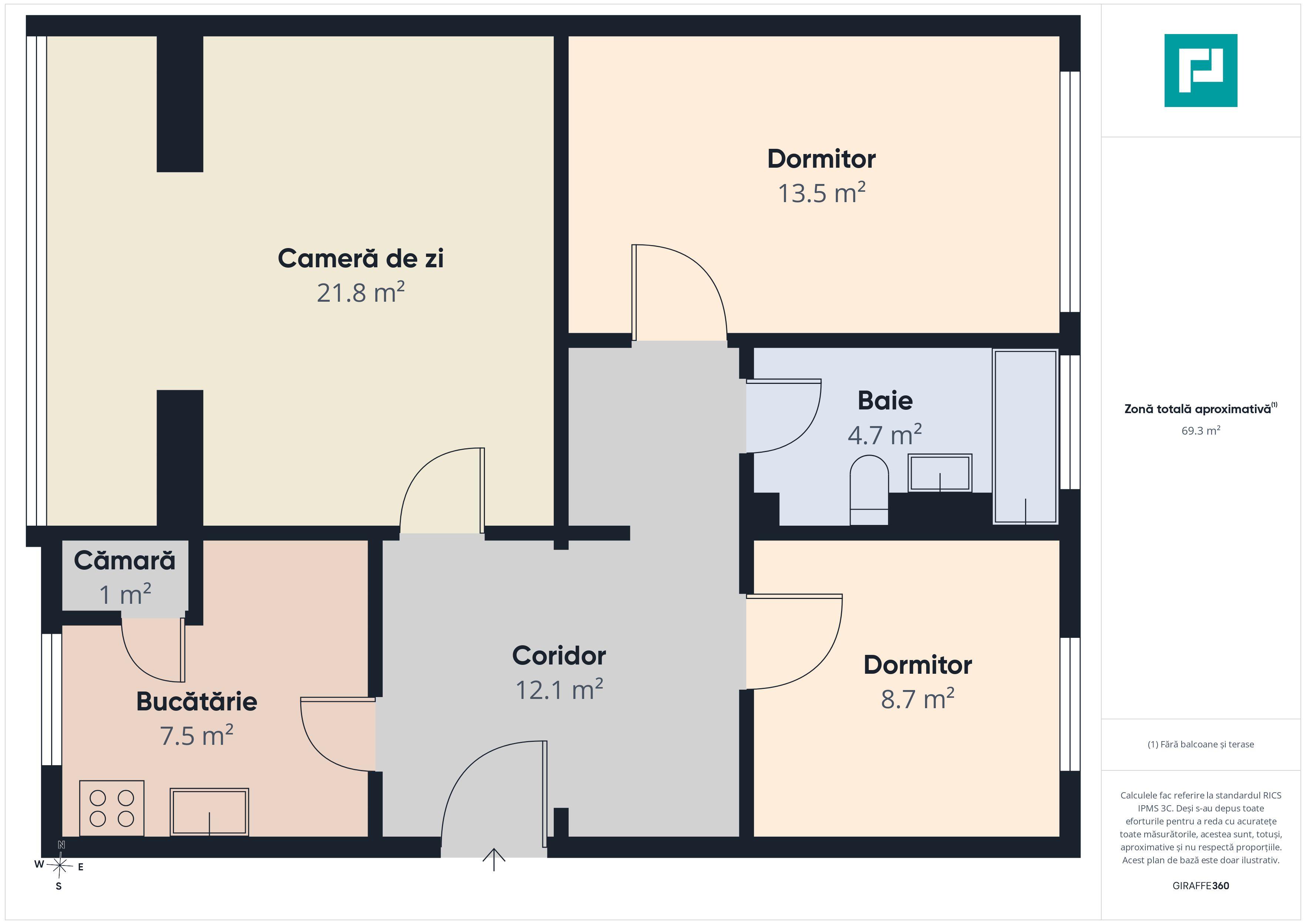 Apartament 3 camere | Decomandat | Piața Mărăști - 11