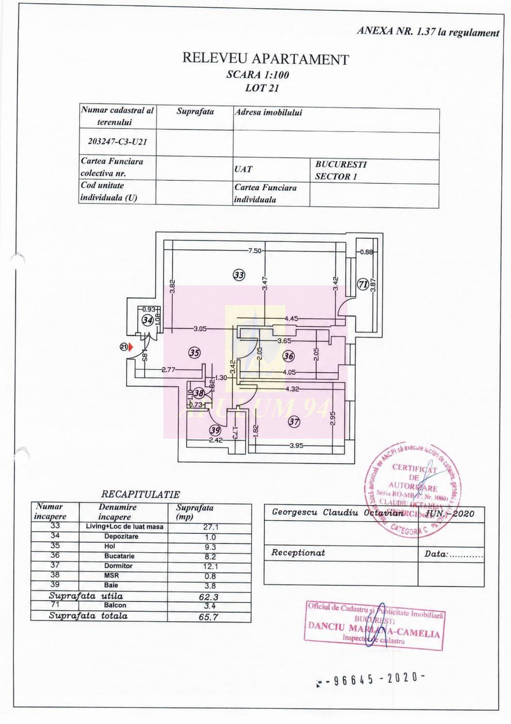 Apartament 2 camere | Băneasa–Aviației | 65,7 mp | Bucătărie separată - 10