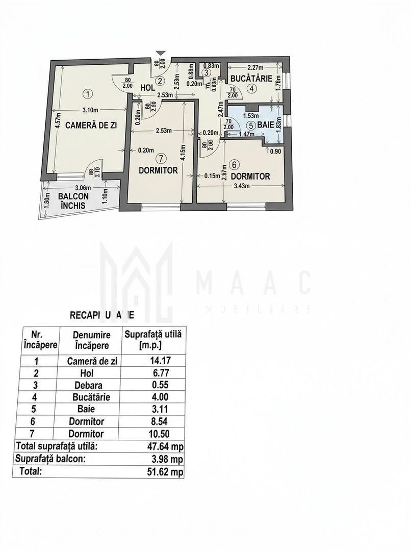 Apartament 3 camere de vânzare | Râmnicu Vâlcea, Ostroveni - 3