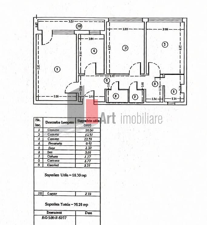 Vânzare apartament decomandat 3 camere - Bd. Obregia - 6