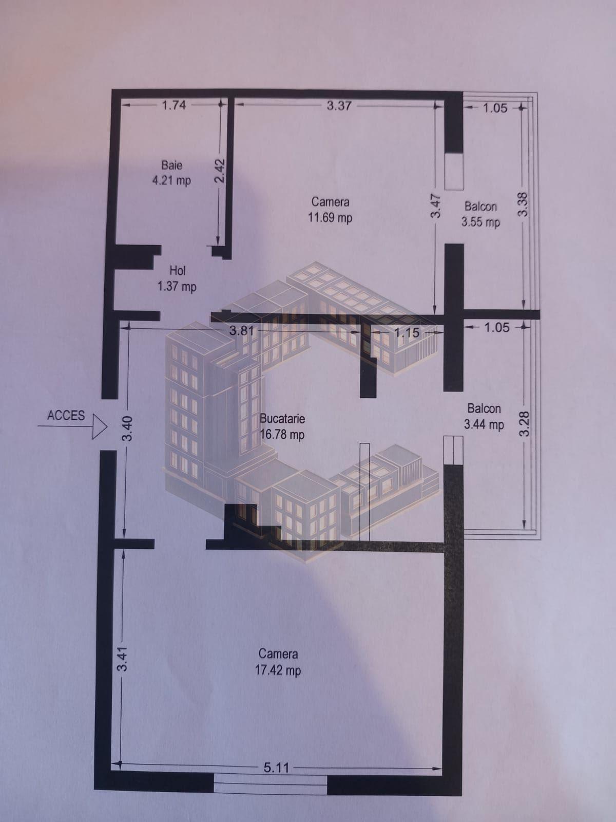 Apartament cu 2 camere, decomandat, de vanzare, zona Aradului - 8