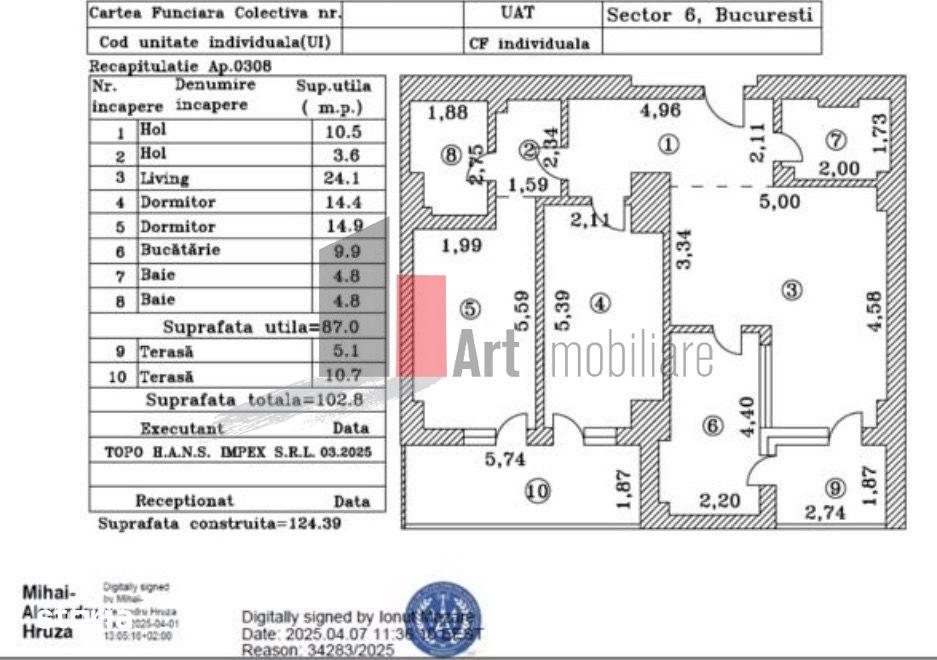 Inchiriere ap 3 camere +Loc de parcare Smart Lujerului - 17