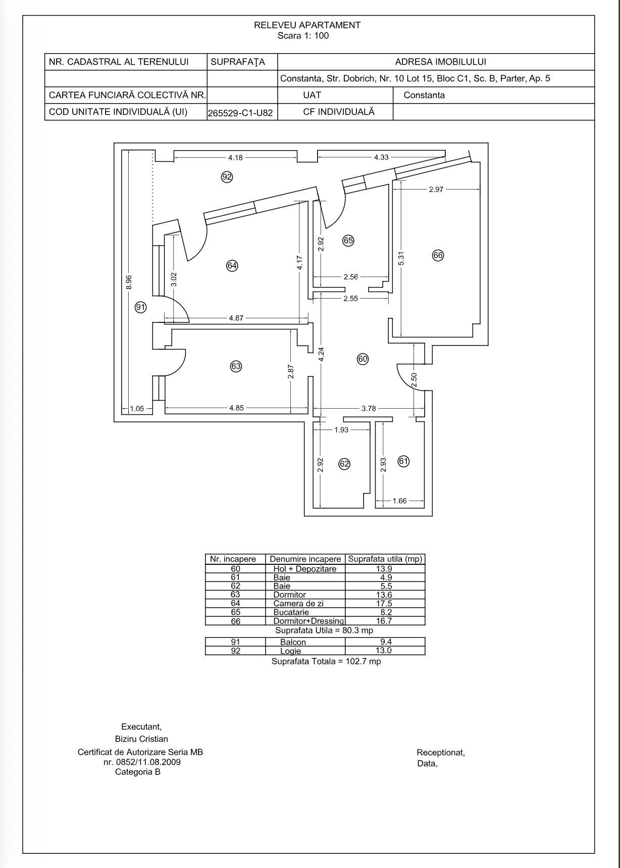 Tomis Nord - Vanzare apartament decomandat cu 3 camere, bloc nou. - 21