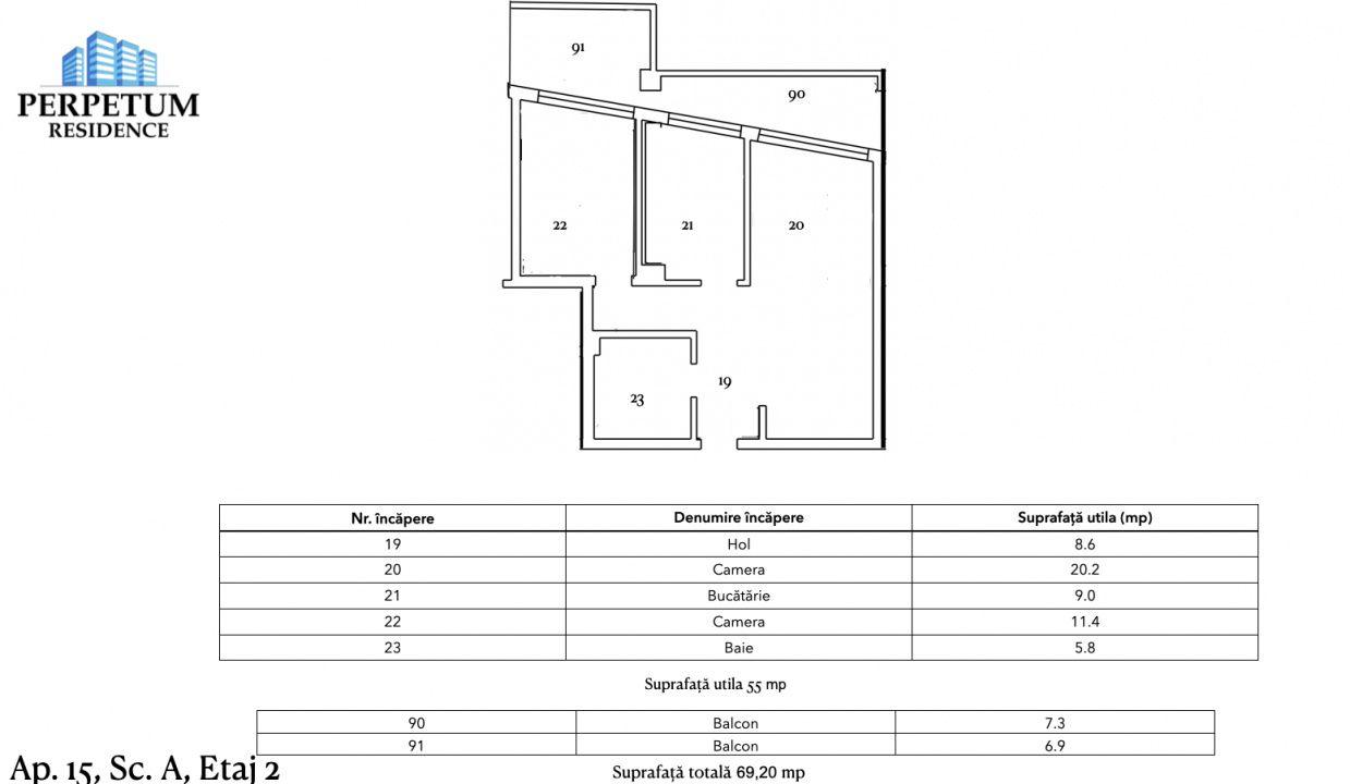 Tomis Nord - Vanzare apartament decomandat cu 2 camere, bloc nou. - 6