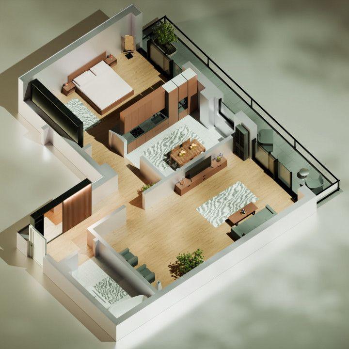 Tomis Nord - Vanzare apartament decomandat cu 2 camere, bloc nou. - 4