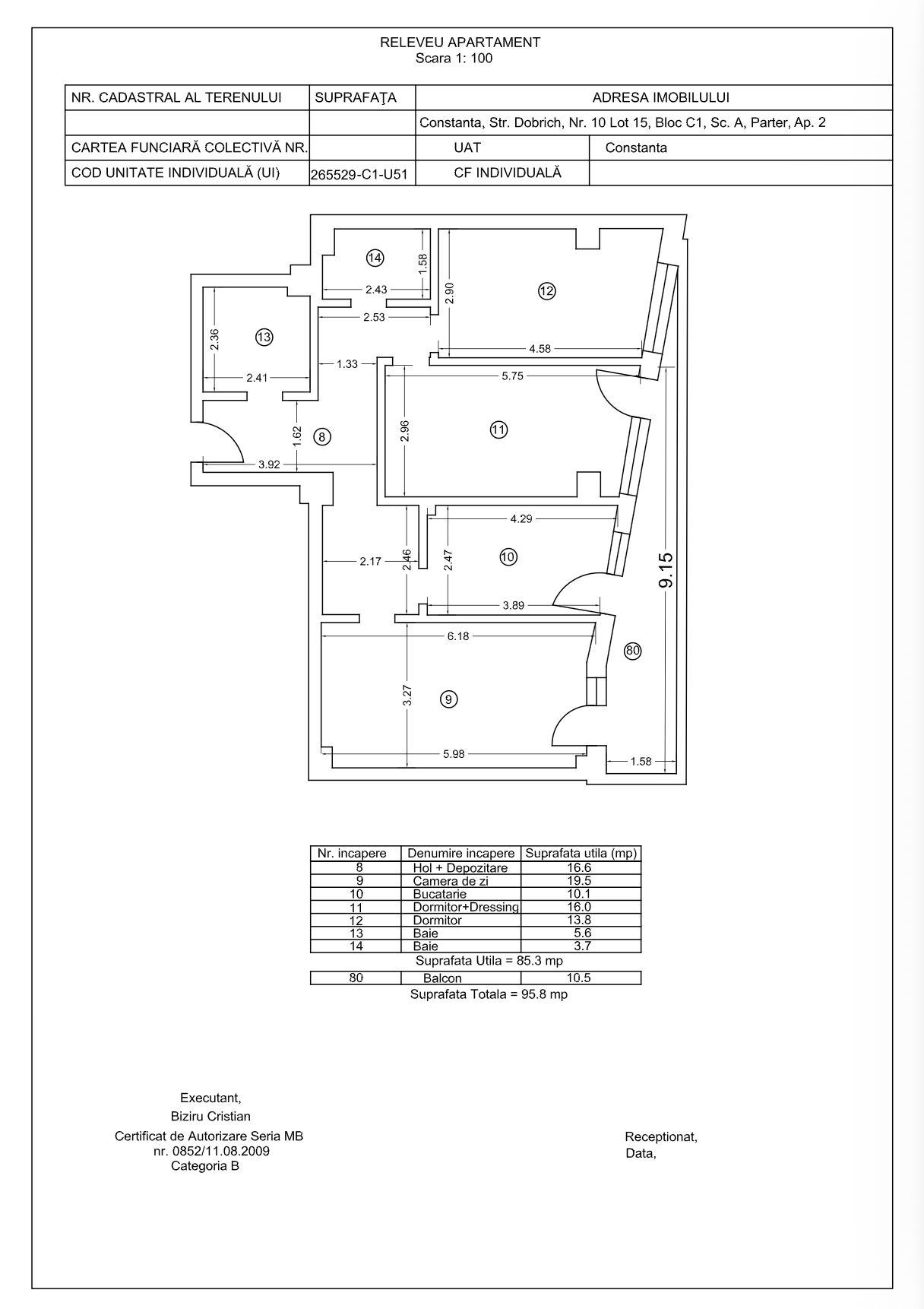 Tomis Nord/Carrefour -Vanzare apartament 3 camere, bloc nou. - 8