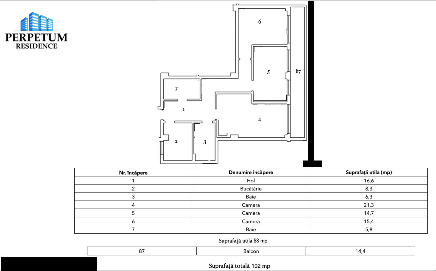 Tomis Nord/Carrefour-Apartament 3 camere decomandate, bloc nou. - 5