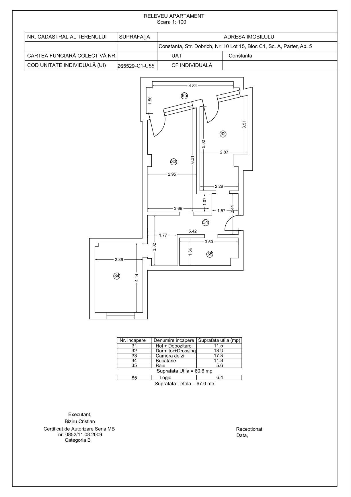 Tomis Nord/Carrefour-Vanzare apartament cu 2 camere, bloc nou. - 20