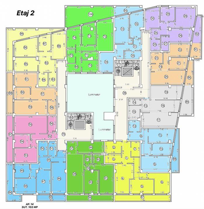 Tomis Nord - Vanzare apartament decomandat cu 3 camere, bloc nou. - 8