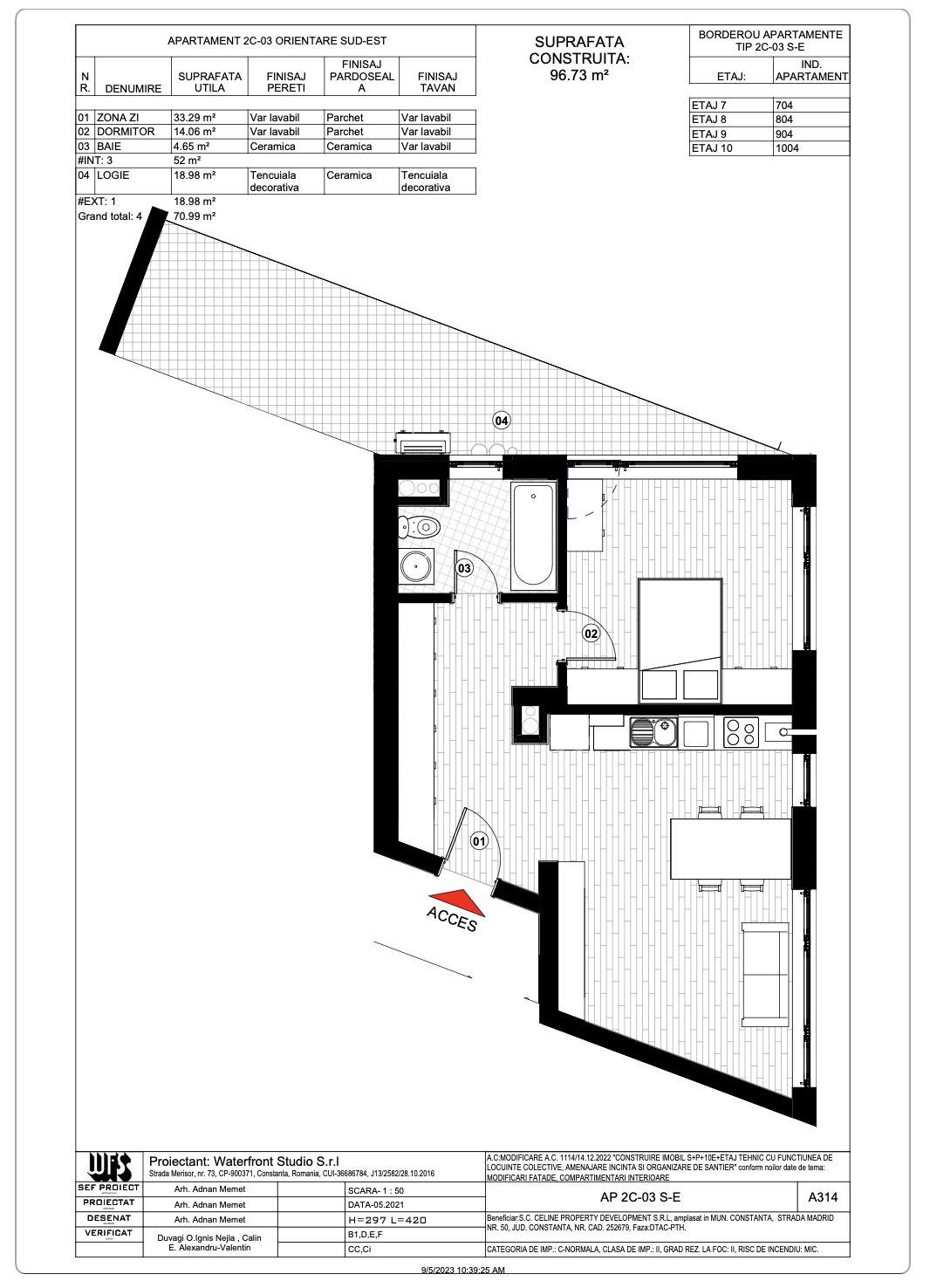 Tomis Plus - Celine Elegance -Vanzare apartament cu 2 camere cu vedere la Lac! - 10