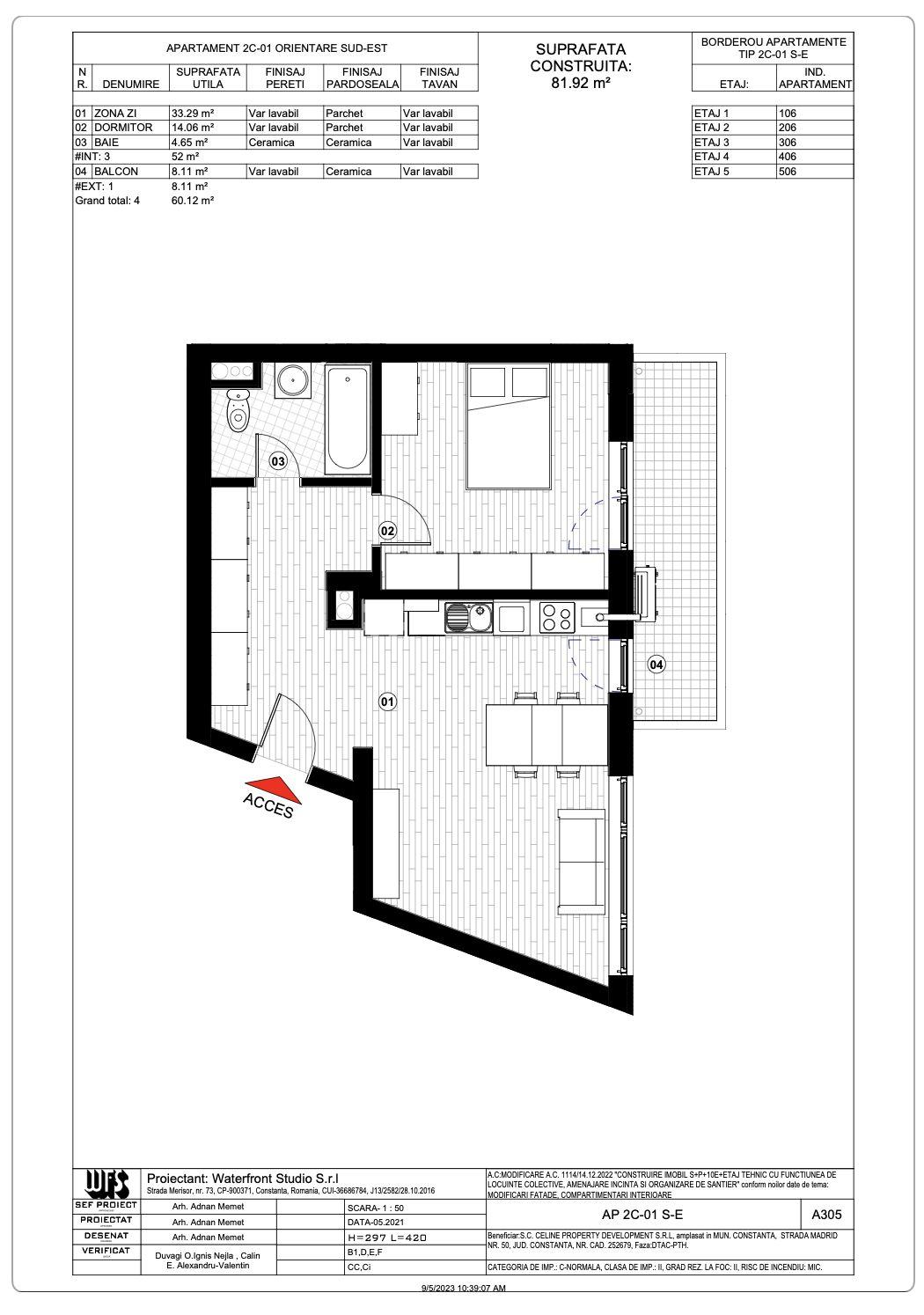 Tomis Plus - Celine Elegance - Vânzare apartament cu 2 camere - 8
