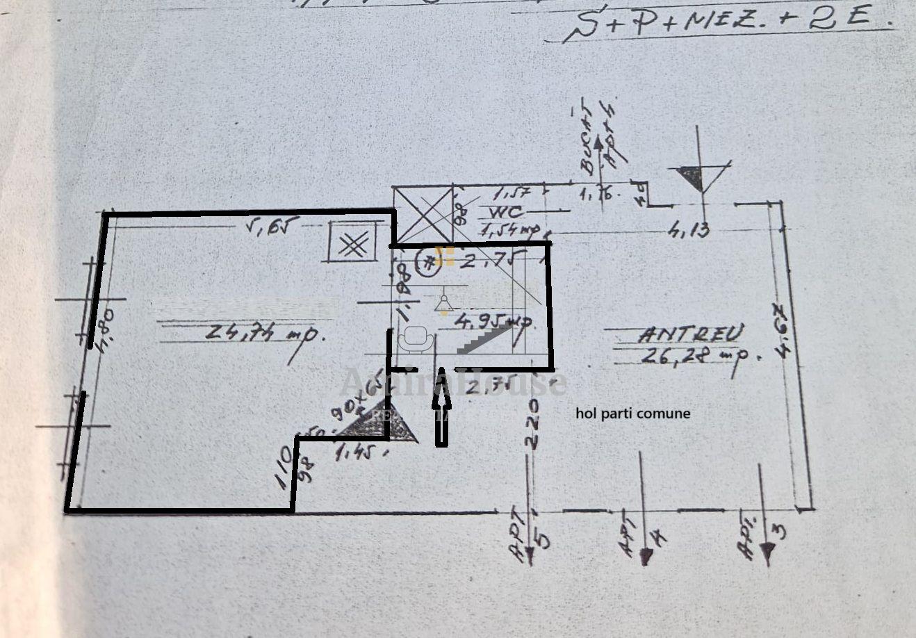 Apartament 1 camera, 36 mp, zona Camera de Comert, central - 8