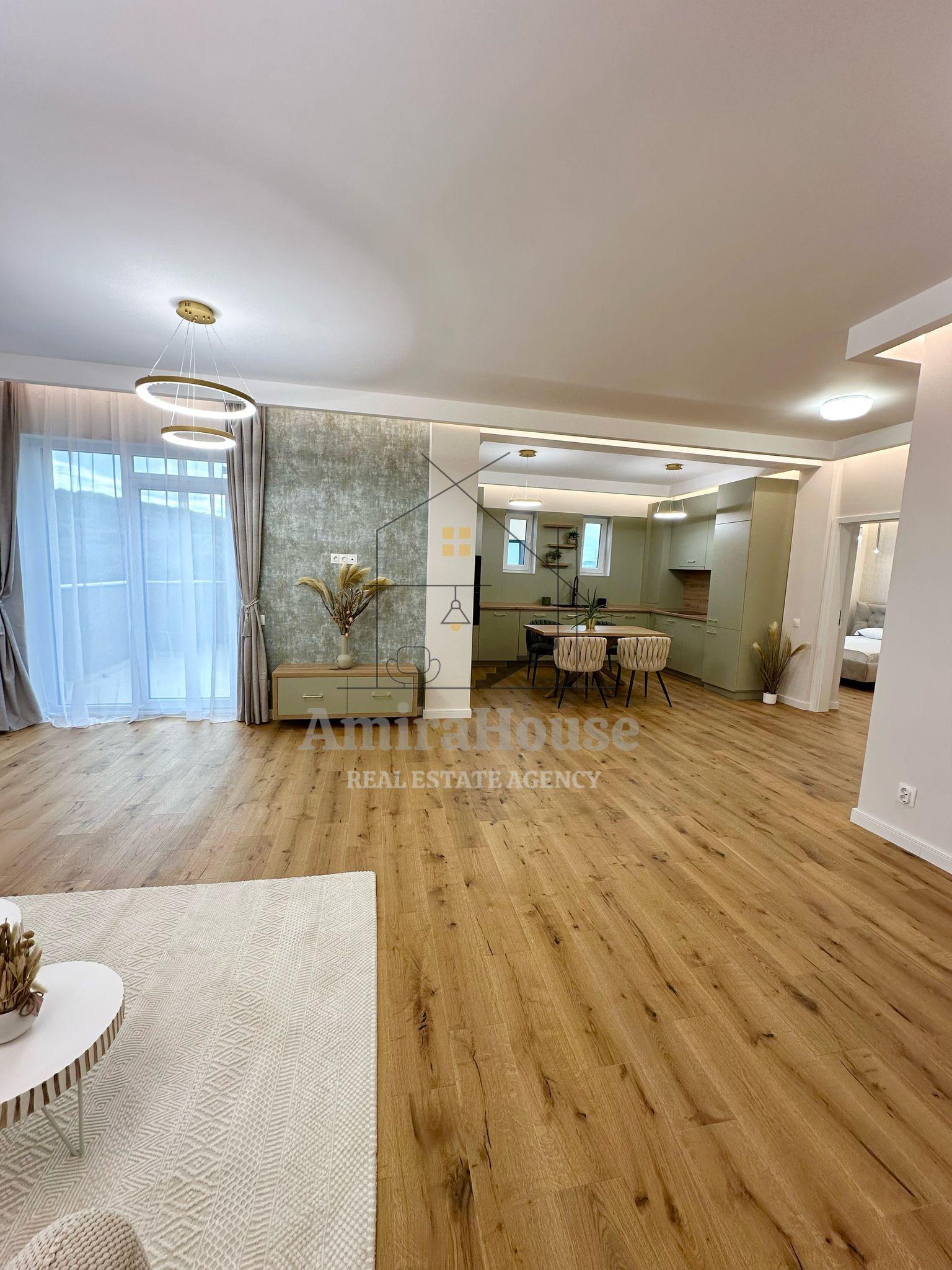Apartament 3 camere, 90 mp, terase 30 mp, finisat, Floresti str Sesul de Sus - 6