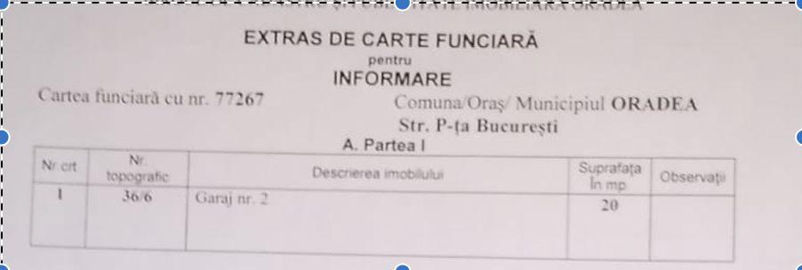 Garaj cu CF, 20 mp, Piata Bucuresti. 12 500 E (neg). Comision 0 - 4